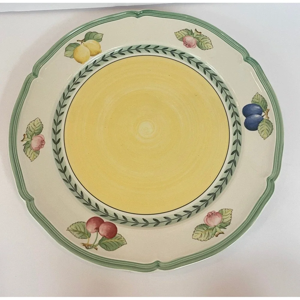 Villeroy & Boch French Garden Fleurence Chop Plate Round Platter 12.25